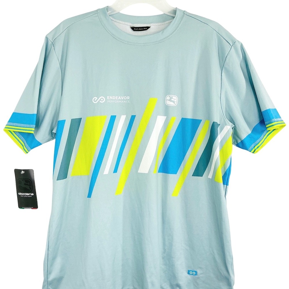Giordana Endeavor‎ Performance Cycling Pro Tech T-Shirt Mens XXL Hand-Made Italy